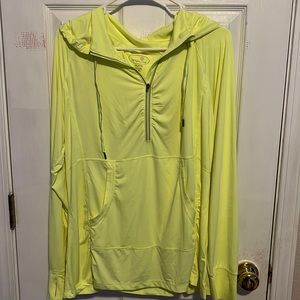 XXL running 3/4 zip up with hood